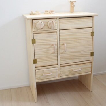 【受注品】「アイランド型おままごとキッチン～ハイスタッドモデル～」