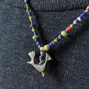 ＊happy price＊悠久のTORIとTOKIのネックレス〜アフガンから来たTORI＋ジャワビーズ＋貿易風のビーズ3種など