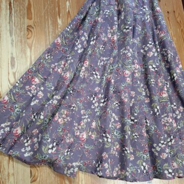 フルフレアスカート　パープル