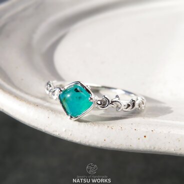 クリソコラ カルセドニー リング / Chrysocolla Chalcedony Ring 229