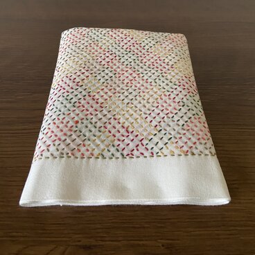 刺し子♡ふきん(網代)