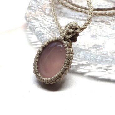 キャンディー・ドリームネックレス・ピンクカルセドニー