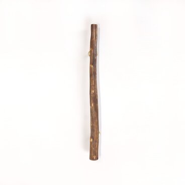 【温泉流木】まっすぐ少し平たい流木の柿渋塗りドアハンドル・手すり 木製 自然木 流木インテリア