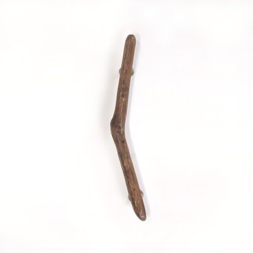 【温泉流木】くの字を描く流木の柿渋塗りドアハンドル・手すり 木製 自然木 流木インテリア