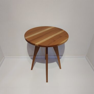 直径60㎝のラウンドテーブル（円卓）【現品】～ホオノキ（朴の木）～