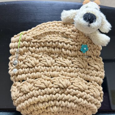 コットンロープのハンドバッグ