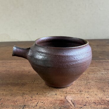 穴窯焼締の片口｜古信楽赤土｜酒器・湯冷まし｜230ml｜陶器