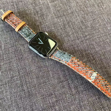 アップルウォッチバンド Apple Watch バンド オリジナルデザイン 英国製です 手縫い 本革 天然草木染め