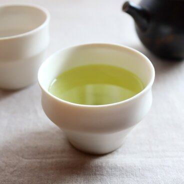 算盤珠汲み出し　白磁