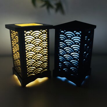 間接照明 青海葉