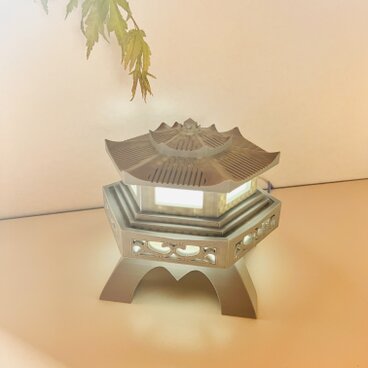 間接照明 石灯籠