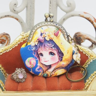 「Honey Baby 1」がま口バッグチャーム（口金5センチ)