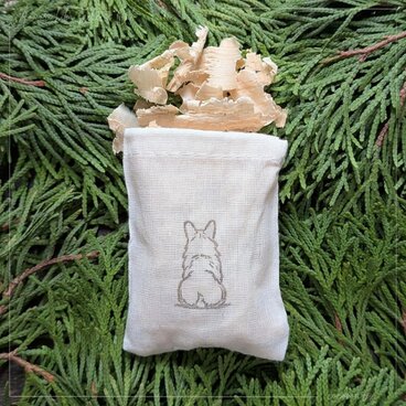 青森ひばサシェ〈コーギー〉後ろ姿 背中 肉球