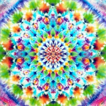 タイダイ タペストリー 曼荼羅  "Atomic flowers" HD25-26