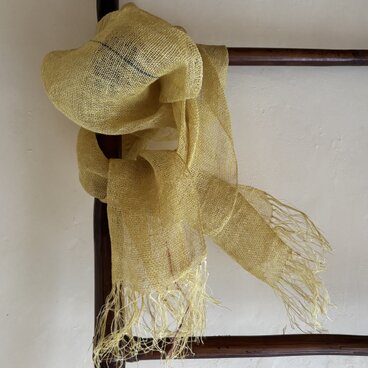 手織りヘンプストールW
