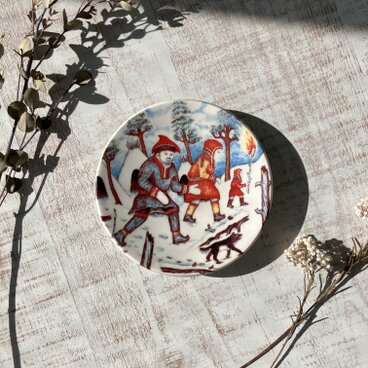 新しい未来へ＊北欧＊冬の壁飾り／ARABIA／ウォールプレート