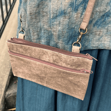 ちょっと大きめ 柿渋染めポシェットc26001
