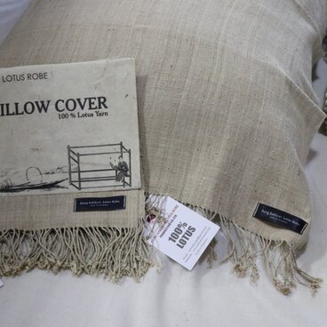 100％蓮糸で織った枕カバー
