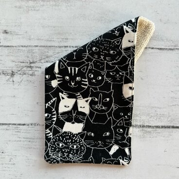 猫　ハンカチタオル　ハーフハンカチ　マイクロファイバー　プチギフト