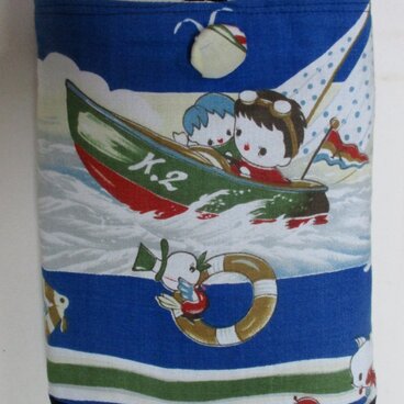 ８５８１　男の子の着物で作ったポシェット