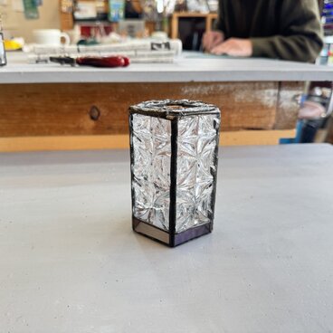 Pentagon ゴールゼロランタン　ランプシェード　ステンドグラス　キャンプに