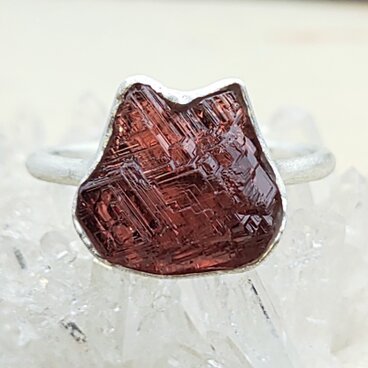 偶然ニャンコのガーネット＊ｽﾍﾟｻﾙﾃｨﾝ 925 ring