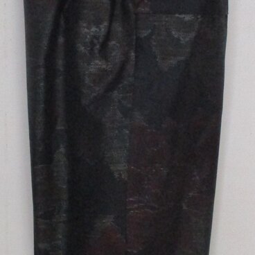 ８５８２　色大島紬の着物で作ったパンツ　