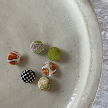 北欧模様のくるみボタン(012)