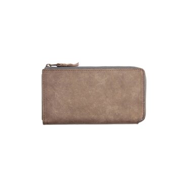 [送料無料] 速い小さい薄い長財布「1秒財布®︎」レジでモタつかず後ろを気にしない！カードが立つ、お札が噛まない新構造　グレー