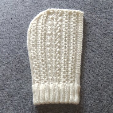 アラン模様のウール100%カグール