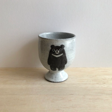 ツキノワグマのゴブレット（白）