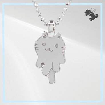 とろけるねこ アイス シルバーネックレス ねこ ネコ 猫 キャット 動物 小動物  アニマル ペット シルバーアクセ 箱