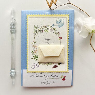 封筒つきカードW×B〜with a tiny letter