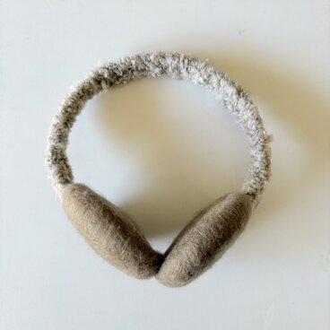 フエルトのイアーマフ　ココア