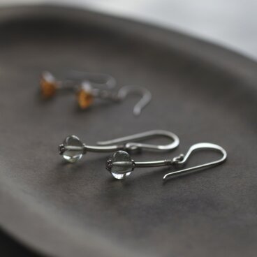 グリーンアメジスト　シルバーのピアス（silver925）orイヤリング