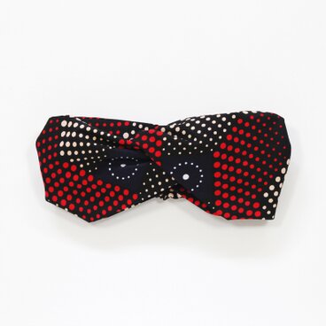 アフリカ布のクロスターバン（アフリカンプリント） ヘアバンド ヘアターバン