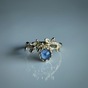 デュモルチェライトインクォーツ　リング / k10