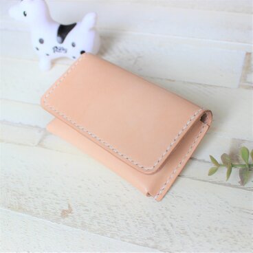 【名入れ無料】本革名刺入れ　ナチュラル