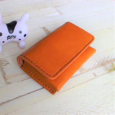 【名入れ無料】本革名刺入れ　　キャメル　