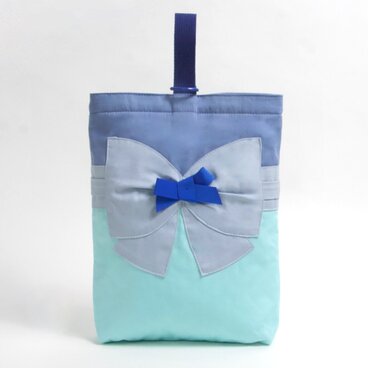 リボンコレクション シューズバッグ ブルー Kids