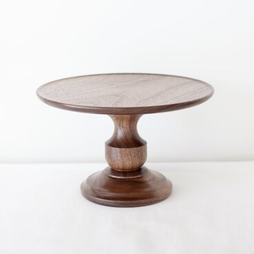 木のコンポート皿　Black Walnut