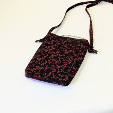 着物リメイク　スマホポシェット