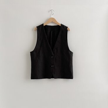 ベルギーリネンのベスト