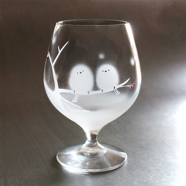 《送料無料》【シマエナガのほわほわゴブレット】★名入れ加工対応（有料）