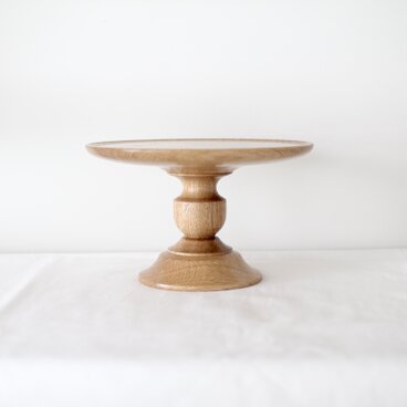 木のコンポート皿　Oak