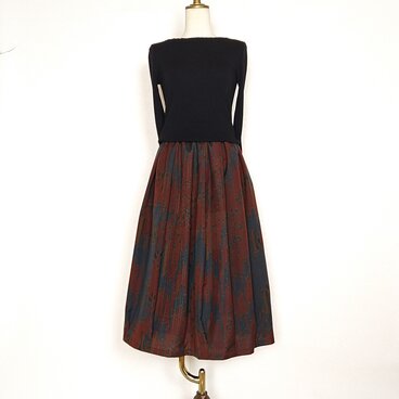 バルーン風：着物リメイクスカート