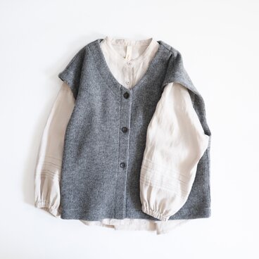 front button knit vest