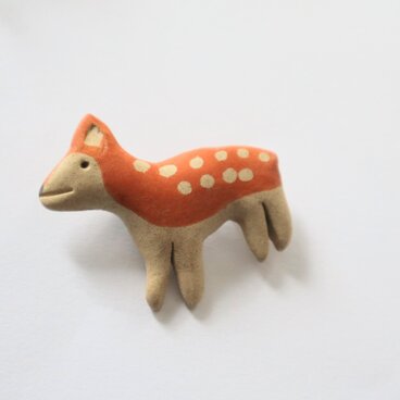 鹿ブローチ　～森のどうぶつ～