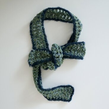 Herb Rim knit scarf