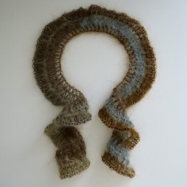 frill mohair tippet [gray]